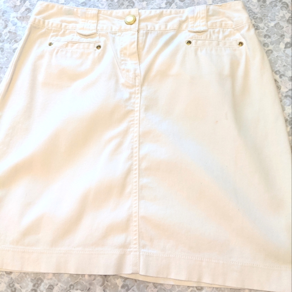 Resortwear White Casual Sport Skirt- Size 8